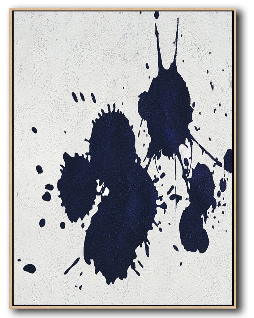 Navy Blue Minimalist Art #NV180B - Click Image to Close